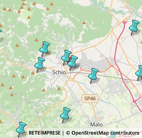 Mappa Via Gabriele D'Annunzio, 36015 Schio VI, Italia (6.336)