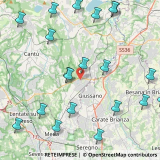 Mappa 22060 Carugo CO, Italia (5.8695)