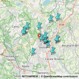 Mappa 22060 Carugo CO, Italia (2.92882)