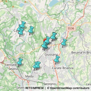 Mappa 22060 Carugo CO, Italia (3.475)