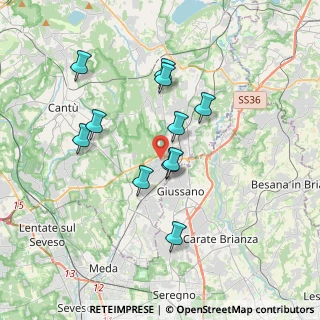 Mappa 22060 Carugo CO, Italia (3.19545)
