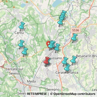Mappa 22060 Carugo CO, Italia (3.878)