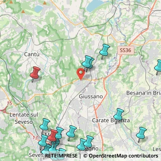 Mappa 22060 Carugo CO, Italia (6.9765)