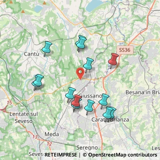 Mappa 22060 Carugo CO, Italia (3.78214)