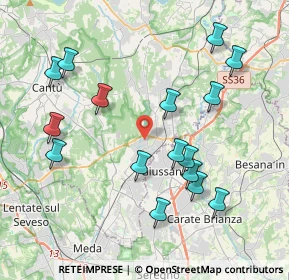 Mappa 22060 Carugo CO, Italia (4.15563)