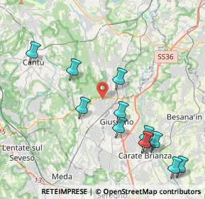 Mappa 22060 Carugo CO, Italia (4.50417)