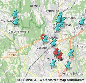 Mappa 22060 Carugo CO, Italia (2.20125)