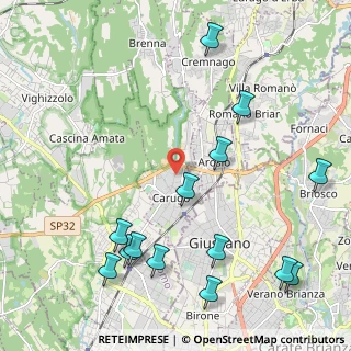Mappa 22060 Carugo CO, Italia (2.63571)