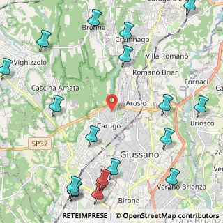 Mappa 22060 Carugo CO, Italia (3.11278)