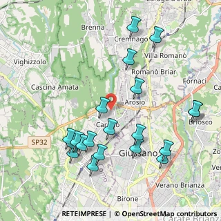 Mappa 22060 Carugo CO, Italia (2.214)