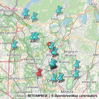 Mappa 22060 Carugo CO, Italia (8.7545)