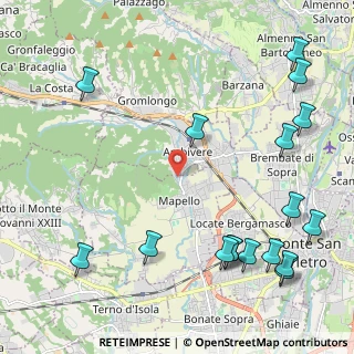 Mappa Via V. Bellini, 24030 Ambivere BG, Italia (2.91353)