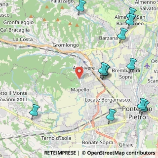 Mappa Via V. Bellini, 24030 Ambivere BG, Italia (2.87667)