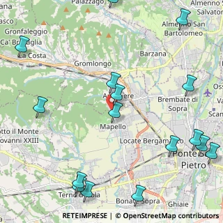 Mappa Via V. Bellini, 24030 Ambivere BG, Italia (2.9975)