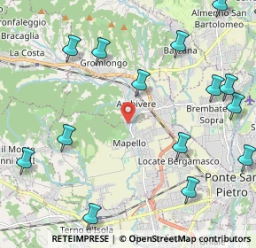 Mappa Via V. Bellini, 24030 Ambivere BG, Italia (3.05235)