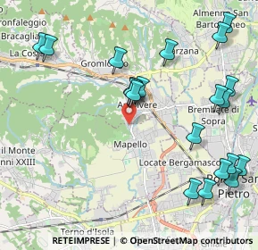 Mappa Via V. Bellini, 24030 Ambivere BG, Italia (2.49)