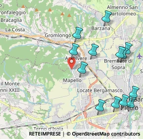 Mappa Via V. Bellini, 24030 Ambivere BG, Italia (2.44692)
