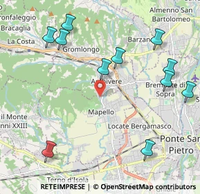 Mappa Via V. Bellini, 24030 Ambivere BG, Italia (2.46636)