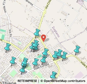 Mappa Via Raffaello Sanzio, 36016 Thiene VI, Italia (0.608)