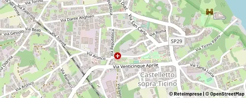 Mappa Castelletto sopra Ticino