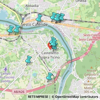 Mappa Vicolo G. Mazzini, 28053 Castelletto sopra Ticino NO, Italia (1.03333)