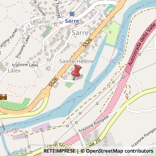 Mappa Ao 11010 Loc. Autoporto, 11010 Sarre, Aosta (Valle d'Aosta)