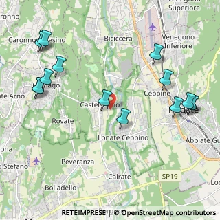 Mappa Via delle Vigne, 21050 Castelseprio VA, Italia (2.58933)