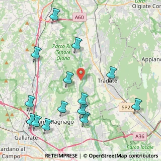 Mappa Via delle Vigne, 21050 Castelseprio VA, Italia (5.08571)
