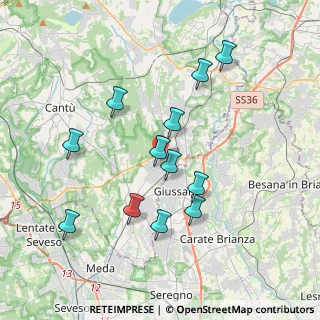 Mappa Viale Rimembranza, 22060 Carugo CO, Italia (3.57)