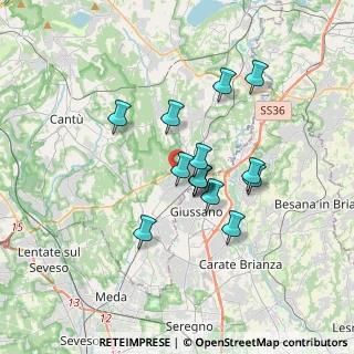 Mappa Viale Rimembranza, 22060 Carugo CO, Italia (2.69143)