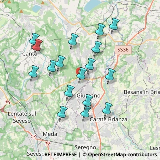 Mappa Viale Rimembranza, 22060 Carugo CO, Italia (3.77941)