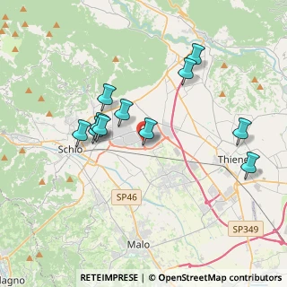 Mappa Via Lago di Trasimeno, 36015 Schio VI, Italia (3.53636)