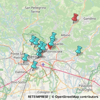 Mappa Via Alcide De Gasperi, 24020 Scanzorosciate BG, Italia (6.01333)