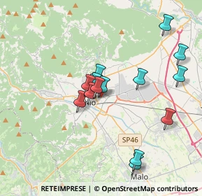 Mappa Via Ugo Foscolo, 36015 Schio VI, Italia (3.15267)