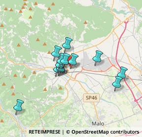 Mappa Via Ugo Foscolo, 36015 Schio VI, Italia (2.62077)