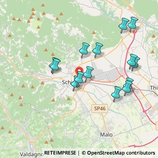 Mappa Via Alessandro Manzoni, 36015 Schio VI, Italia (3.91)