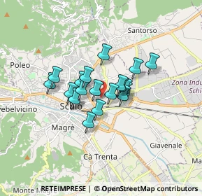 Mappa Via Ugo Foscolo, 36015 Schio VI, Italia (1.08)