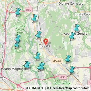 Mappa Villa Comunale of ViaVia Mameli, 21049 Tradate VA, Italia (5.30786)