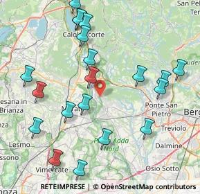 Mappa 24030 Villa d'Adda BG, Italia (9.287)