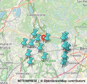 Mappa 24030 Villa d'Adda BG, Italia (7.08824)