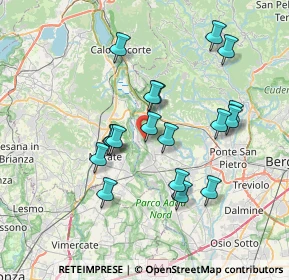 Mappa 24030 Villa d'Adda BG, Italia (6.60278)