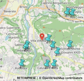 Mappa 24030 Villa d'Adda BG, Italia (2.27818)