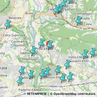Mappa 24030 Villa d'Adda BG, Italia (2.9465)