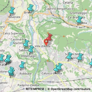 Mappa 24030 Villa d'Adda BG, Italia (3.34167)