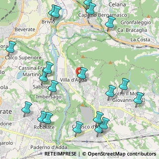 Mappa 24030 Villa d'Adda BG, Italia (2.842)