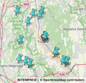 Mappa Via Camillo Benso Conte di Cavour, 21049 Tradate VA, Italia (4.19444)