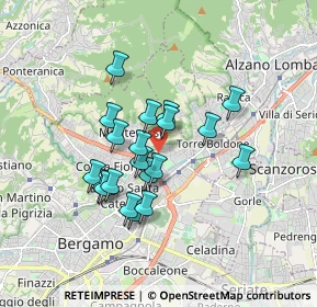 Mappa Via Don Luigi Guanella, 24124 Bergamo BG, Italia (1.381)