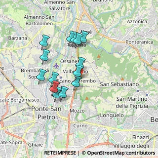 Mappa Via Gian Battista Rubini, 24030 Valbrembo BG, Italia (1.56143)