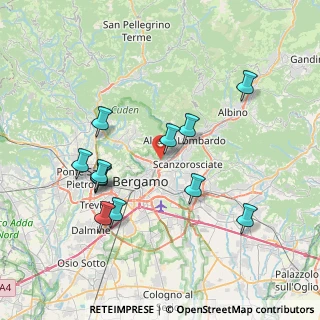 Mappa Via Pietro Maroncelli, 24124 Bergamo BG, Italia (7.5575)
