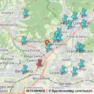 Mappa Via Pietro Maroncelli, 24124 Bergamo BG, Italia (2.56333)